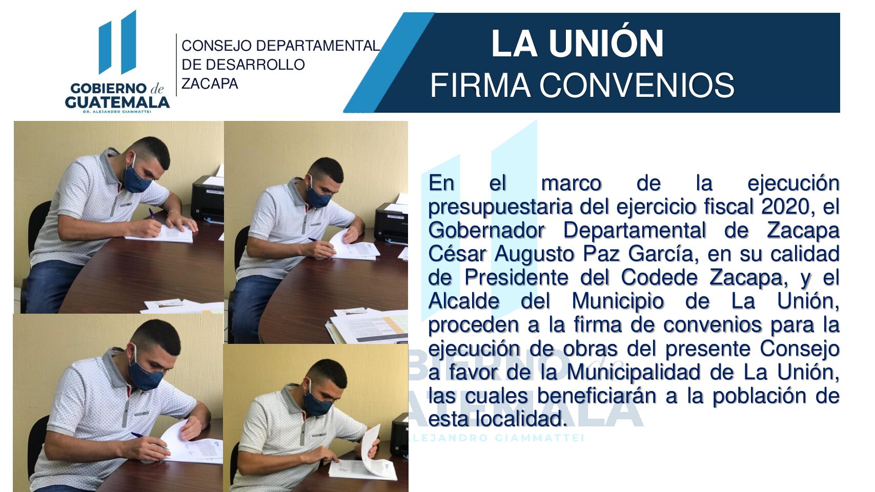 La Unión Firma Convenios