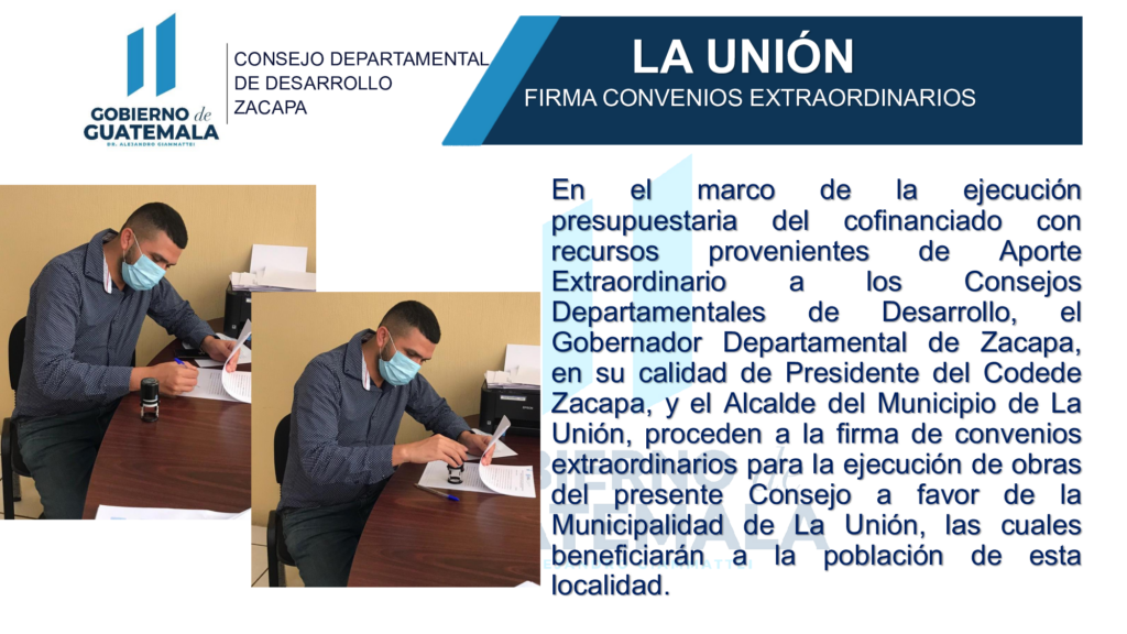 La Unión Firma Convenios Extraordinarios