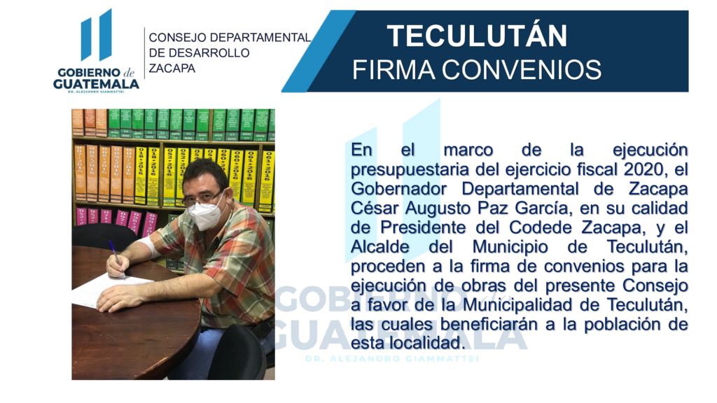 Teculután Firma Convenios