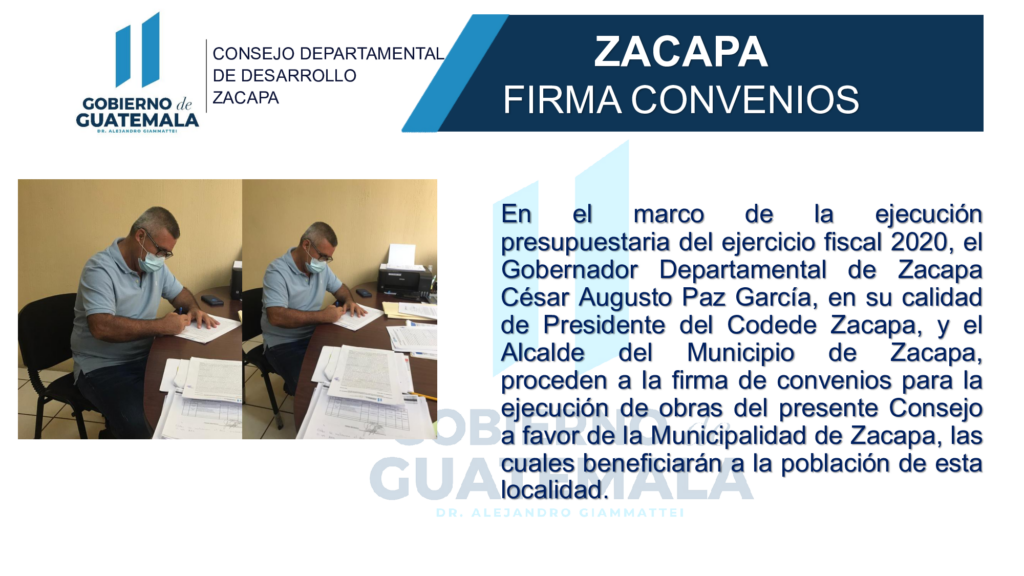 Zacapa Firma Convenios
